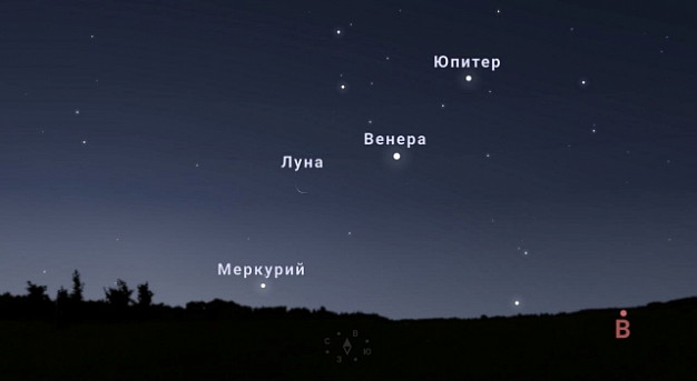 Меркурий покажется ивановцам на рассвете